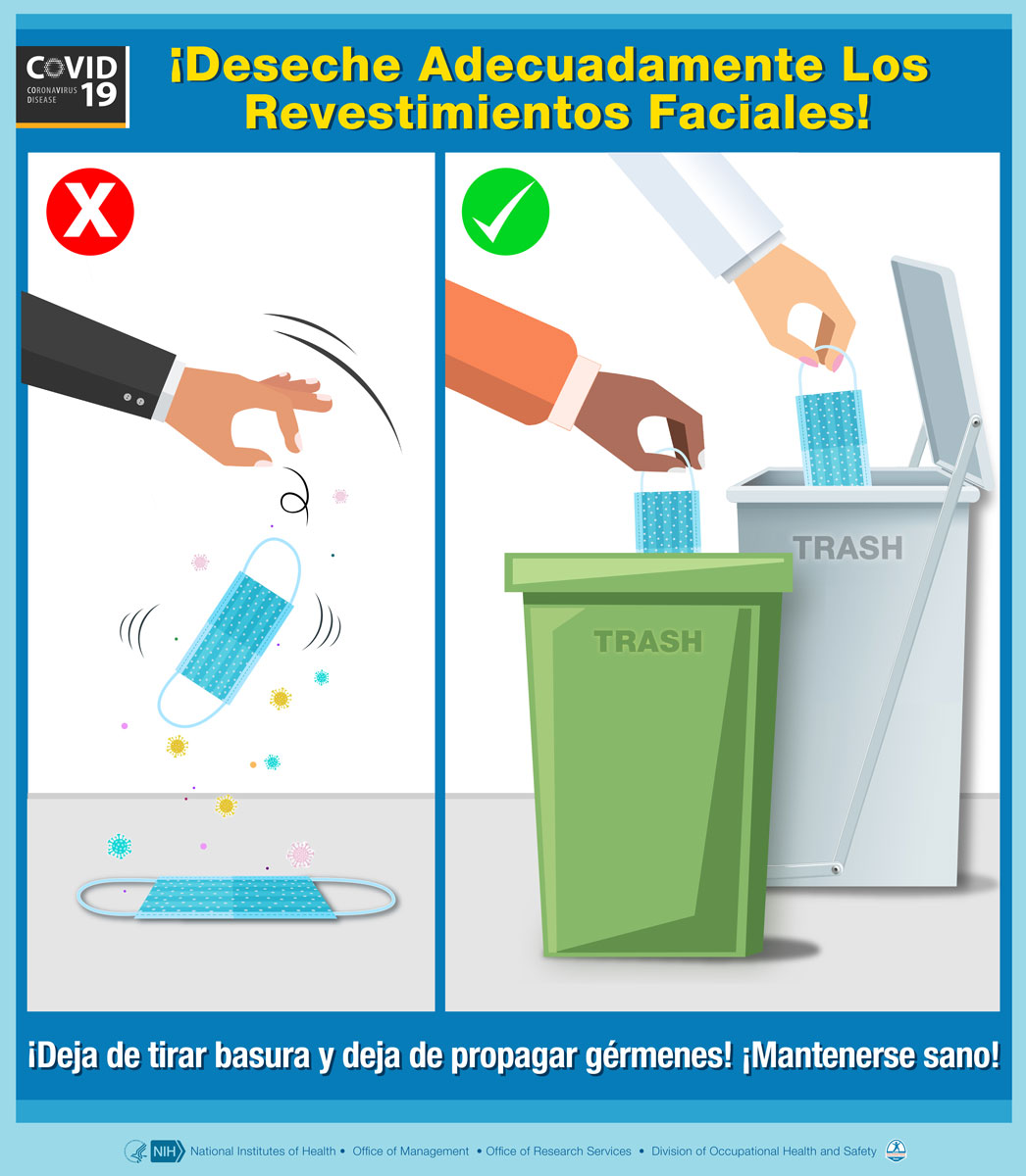 Proper Mask Disposal (Spanish)